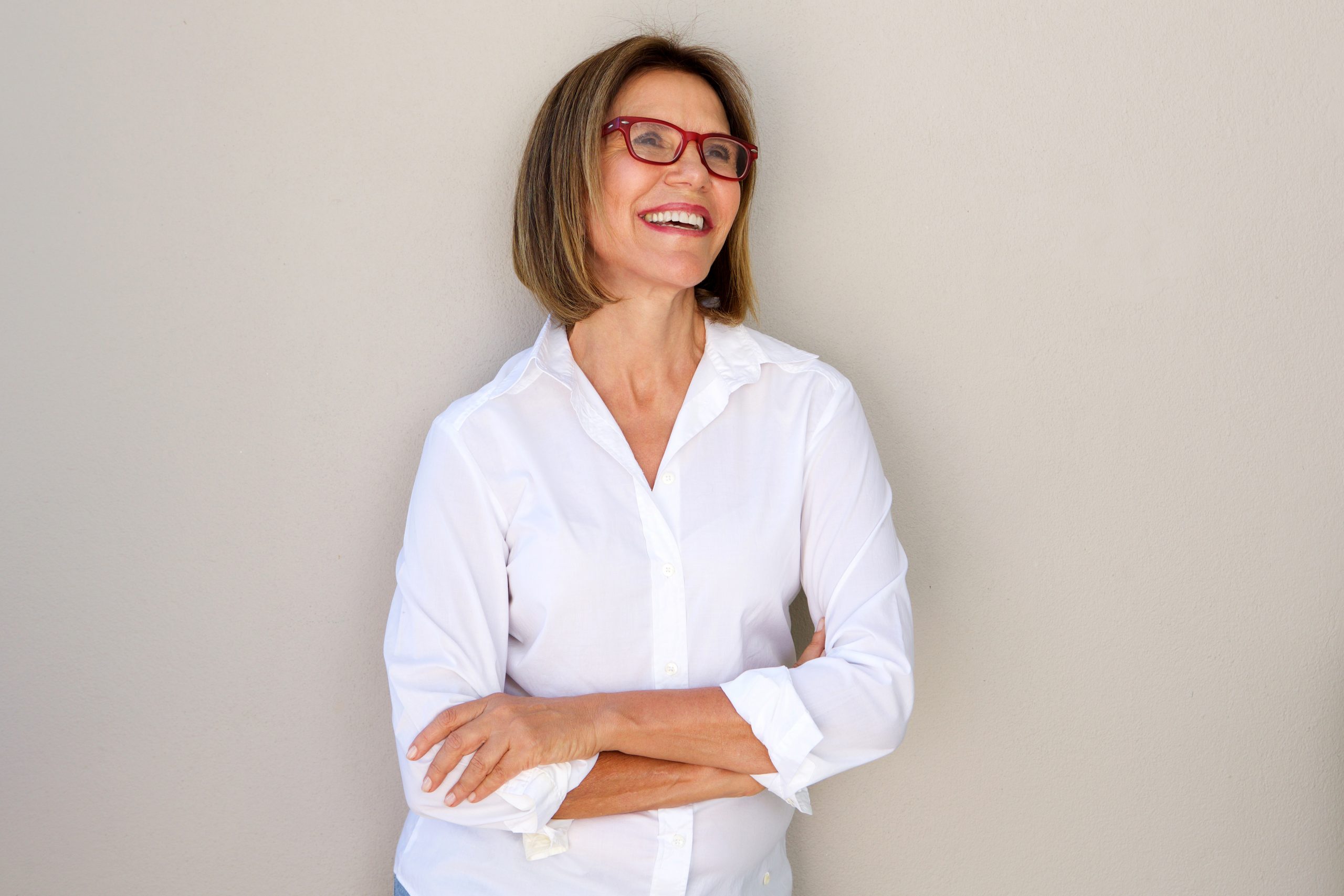Portrait,Of,Business,Woman,With,Glasses,Smiling Portrait Of Business Woman With Glasses Smiling